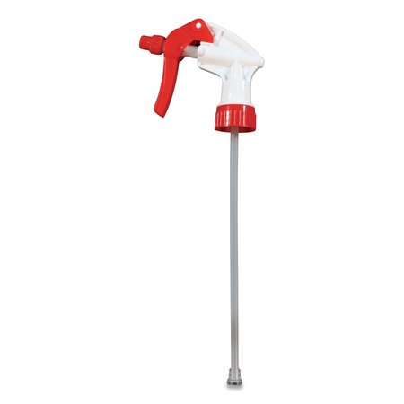 IMPACT PRODUCTS Gen Purpose Trigger Sprayer, 9.88in Tube, Fits 32oz Btl, Red/Wht, PK24 590624-91